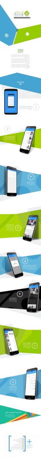 قابلیت‎های کلیدی نرم افزار اندروید وب سایت‌های وردپرس